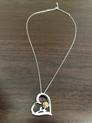 Rose Heart Metal Necklace RSV B22|98372