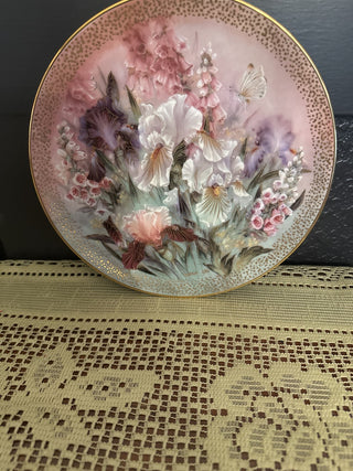 Vintage Plate 1991 Iris Quartet by Lena Liu -RCD|71841