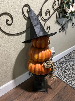 Halloween Decor 40” Tall Pumpkins/Urn/Witch’s Hat RCD|120052