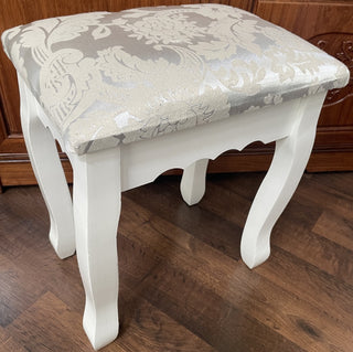 White Vanity Bench Stool MTS|83099