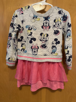 Minnie Mouse Sweatshirt dress. Size 3T. #SM. RCD|93356