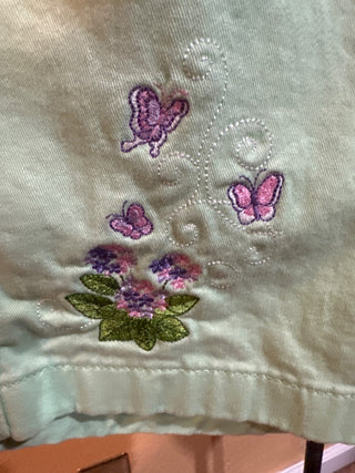 Embroidered green shorts Size 36  #SM. RCD|70070