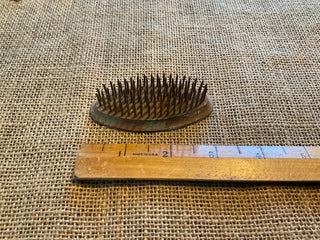 Vint floral frog metal oval 3” MTS|73173