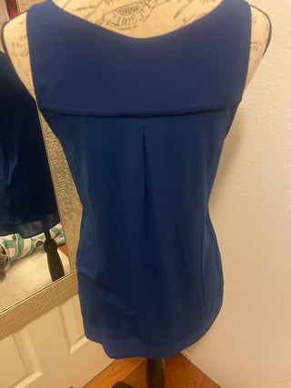 MERONA blue blouse, size M--RSV|93926