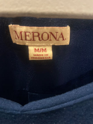 MERONA blue blouse, size M--RSV|93927