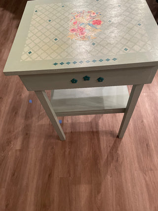 Decorative table with hand painted birds , RSV|111347