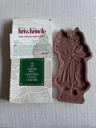 Vintage Kris Kringle cookie mold, Longaberger RSV|113877