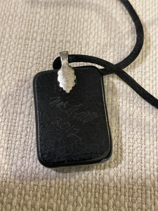 Dichroic Glass Jewelry Pendant, signed, and dated RSV|117793