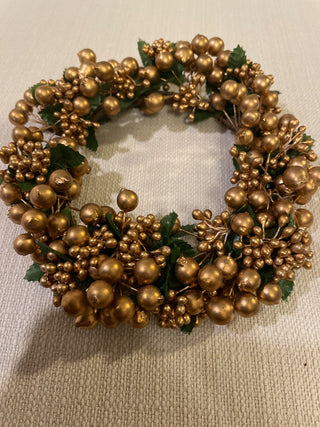 Medium sized gold bead wreath RSV|117825