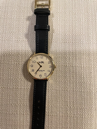 Coach watch leather band new battery RSV|119216