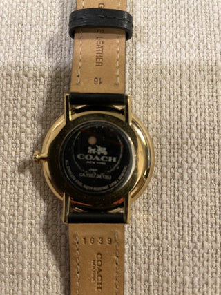 Coach watch leather band new battery RSV|119219
