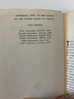 #2259 Girl Scout Handbook 1947  RSV|102478