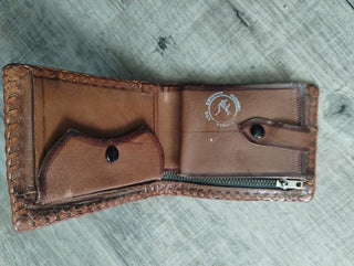 Mexican tooled wallet|65985