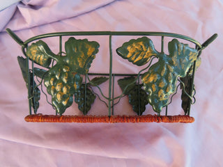 Metal basket with leaves RCD|73490