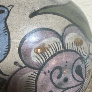 Mexican Hand Painted Pottery Pitcher MTS|80809