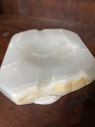 Vintage White Onyx Ashtray NM MTS|79811