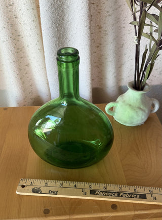 Vtg Emerald Italian Glass Bottle (LZD - RSV)|108607