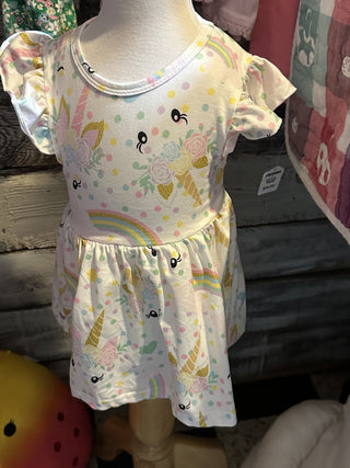 Unicorn dress Size XXS (3-4 y/o). #SM. RCD|82761