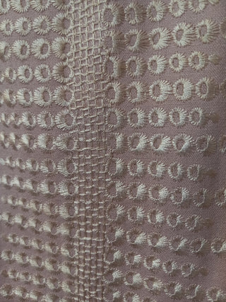 60s pink linen mod A-line shift, M, MTS|75828