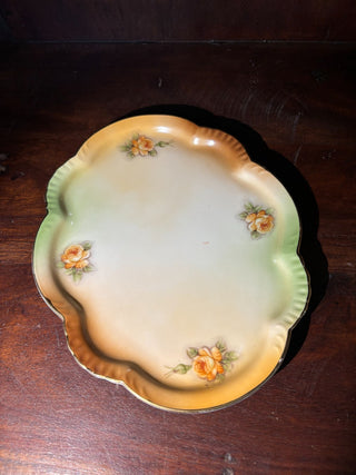 2pc Rose Motif Cheese Dish-NM|111730