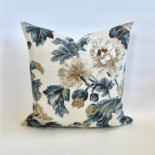 12x16 blue and teal floral pillow RSV|50854