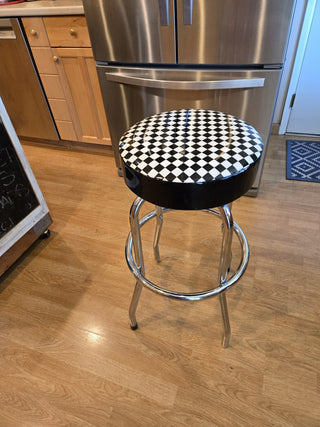 ATD checkered swivel stool RSV|83379