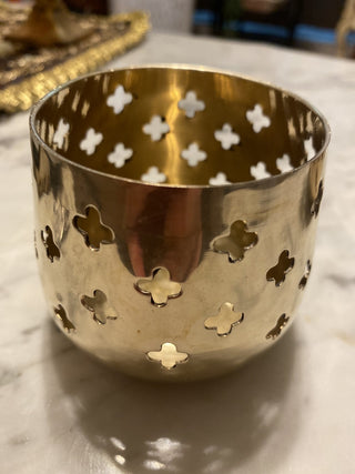 Vintage solid brass tea lite candle holders RCD|98463