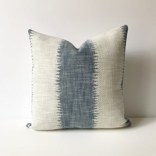 12x20 navy ikat stripe pillow RSV|50848