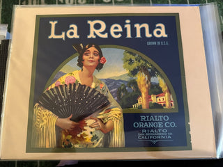 La Reina Authentic Citrus Farm Crate Label EC047 MTS|100304