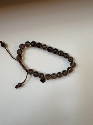 Bracelet - Smokey Brown Quartz bracelet (healing crystal) adjustable RCD|118446