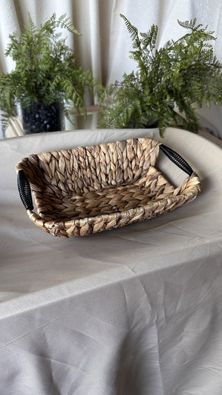 Wire and woven basket (LZD - RSV)|80734