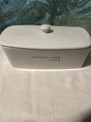 "Spread the Love butter dish. #SM. RCD|73648