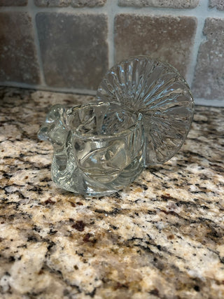 Vintage Avon Clear Glass Turkey Votive   MTS|116256