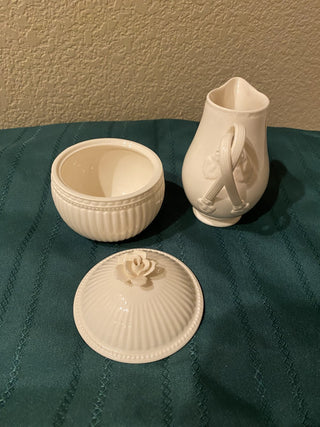 Hartley Greens Leeds sugar bowl and creamer|79079