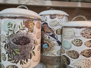 3 Piece Bird Nest Egg Canister Set|91555