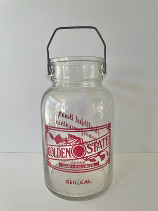 1940, Vintage Golden State Milk Bottle, 1 Gal (RSV)|93372