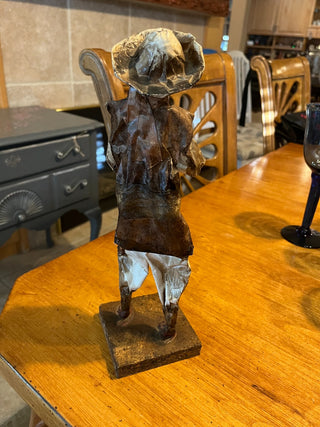 VTG Mexican Folk Art Paper Mache Figure Carrying A Pot RSV|99946