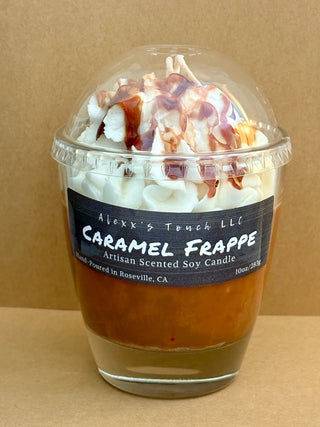 "CARAMEL FRAPPE" ARTISAN SOY CANDLE. RSV|74896