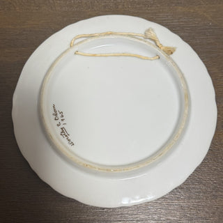 Vtg Handpainted Porcelain Bluebird Plate RCD|101925