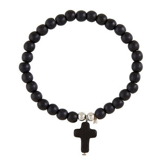 CROSS BRACELET-BLACK RSV|64763