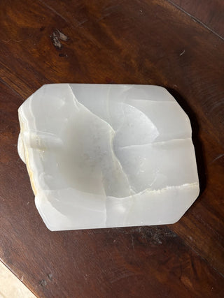 Vintage White Onyx Ashtray NM MTS|79812