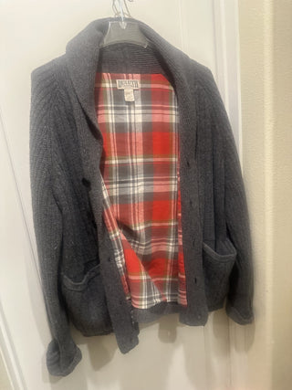 Men's Wool Alpaca Shawl Collar elbow padding Cardigan #47 VV MTS|123293