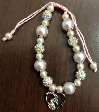 Pink Pony Rhinestones Bracelet MTS 49|97818