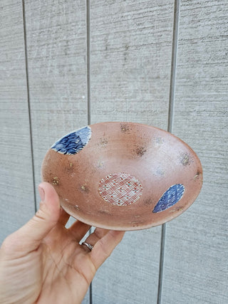 Vintage Japanese Kiyomizu ware bowl RSV|81708