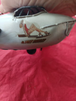 Metal Airplane with pinup girl, RSV|102915