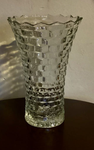 Vintage Fostoria American Flared Glass Vase RSV|56865