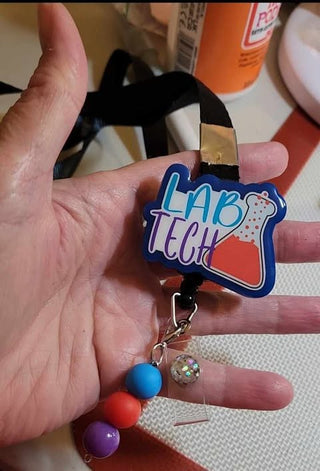 Interchangeable Badge Reel Charm: Lab Tech. Our Interchangeable Badge Reel Charms are made to be used with our Interchangeable Badge Reels. RSV|66317