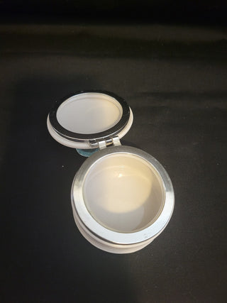 3" Round Jewelry Box w/Flower on Lid RCD|96388