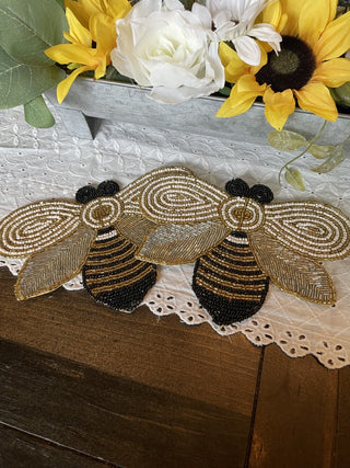 Beaded Bee Coasters - Set of 2 RCD|73747