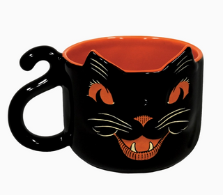 VB Vintage Halloween 12oz Ceramic Black Cat Mug|113269